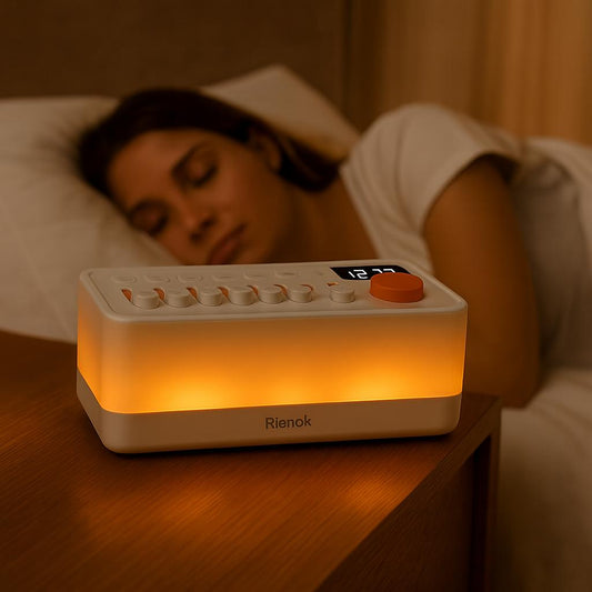 Appareil relaxant-Bruits blancs et lumières douces